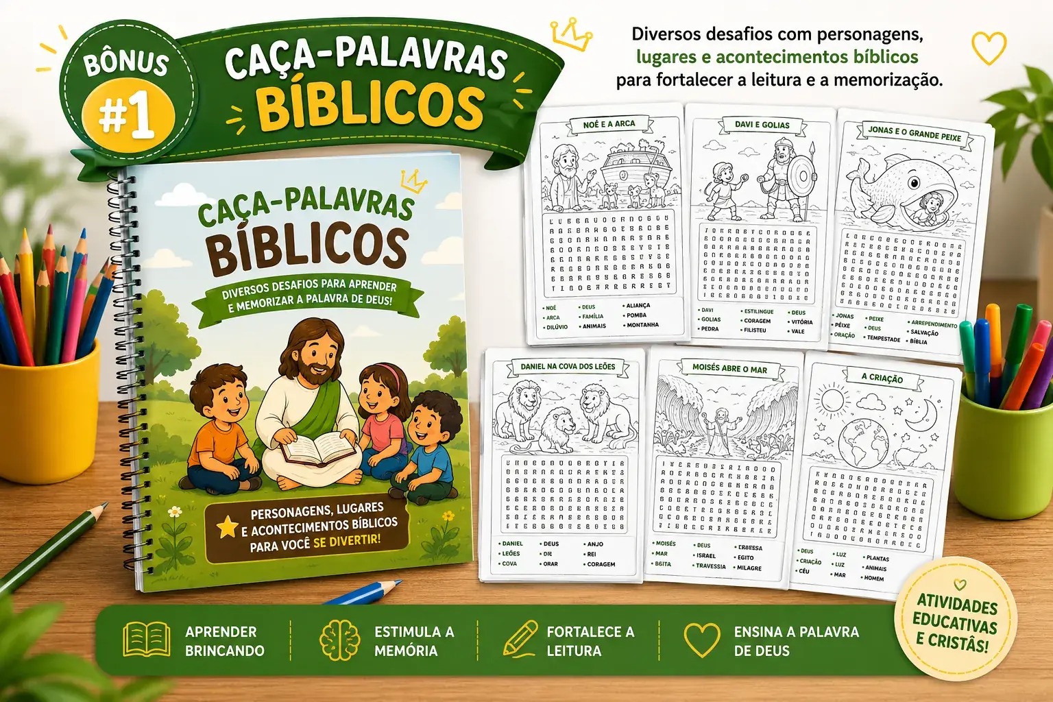 Bônus — Caça-Palavras Bíblicos