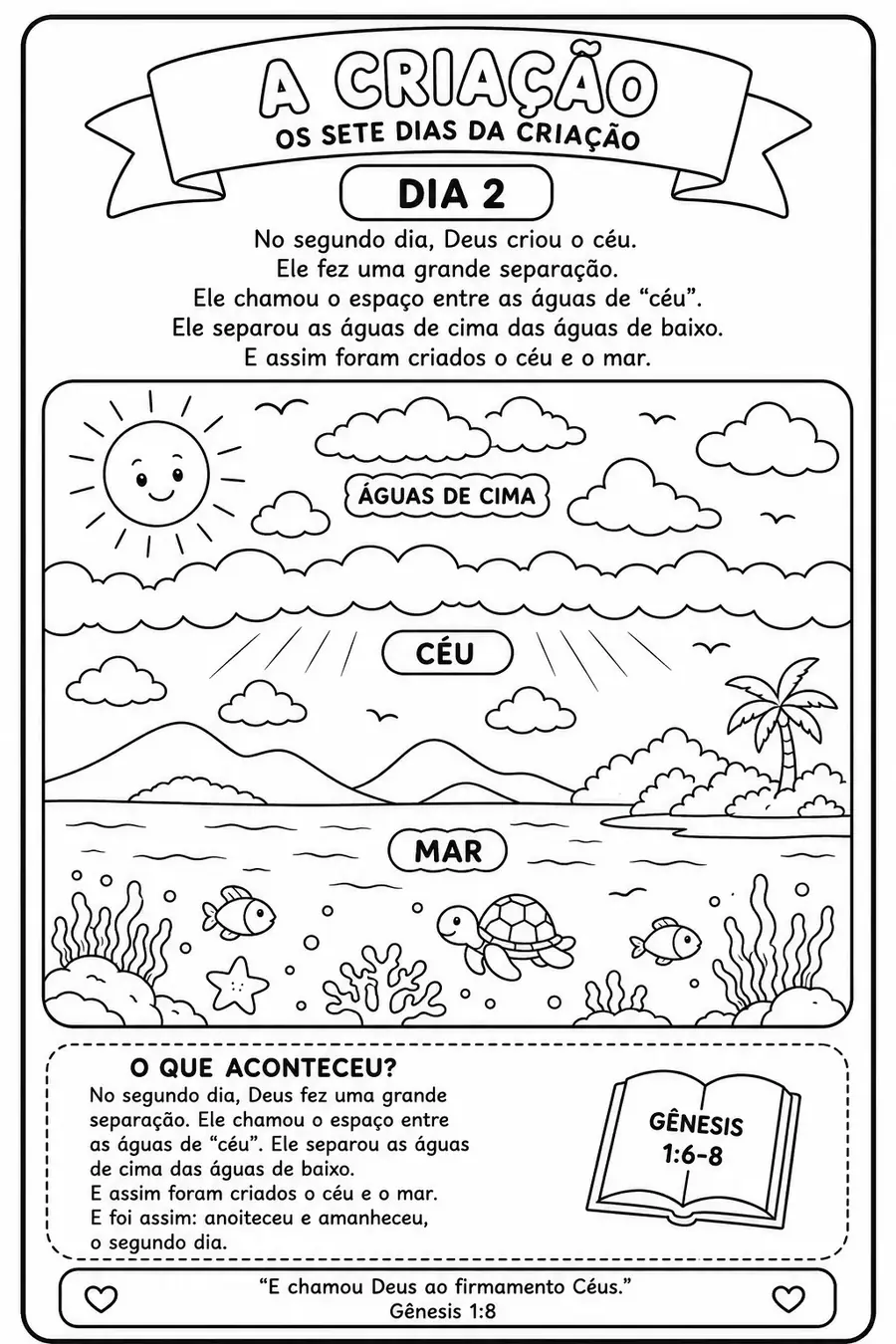 Página bíblica para colorir — exemplo 2